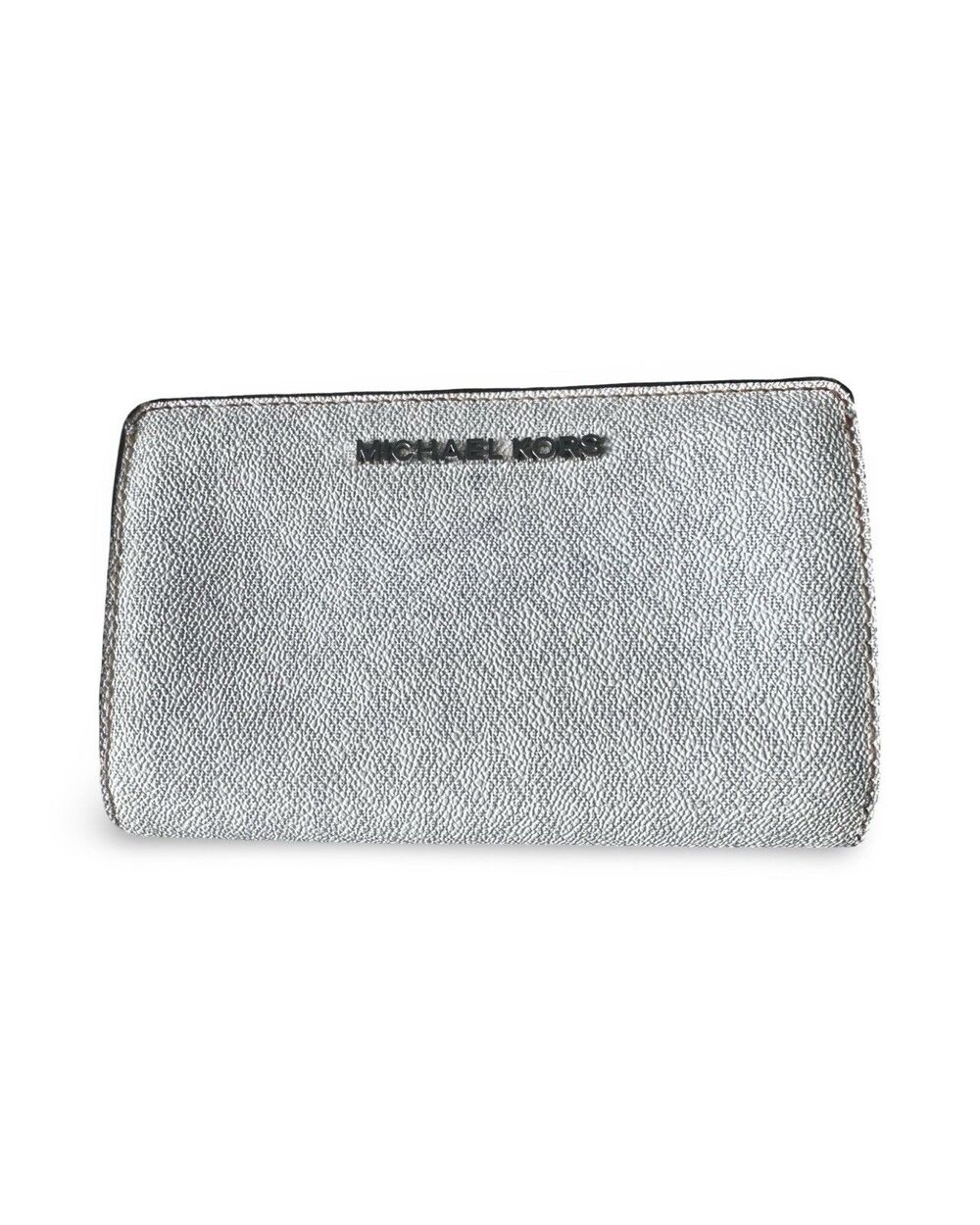 Michael Kors Beige Gray Snap Wallet